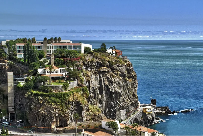 A clifftop hotel above the Atlantic on Madeira’s coast